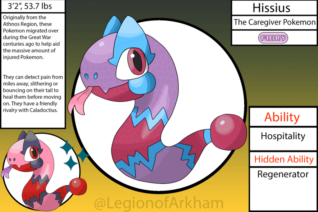 The Caduceus Based Pokémon Is A Medic Or A Monster Depending On Who Comes Across It. Evolves Via Dragon Scale