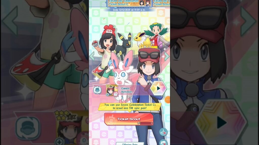 Pokemon Masters EX: Free Eevee Sync Pair Scout