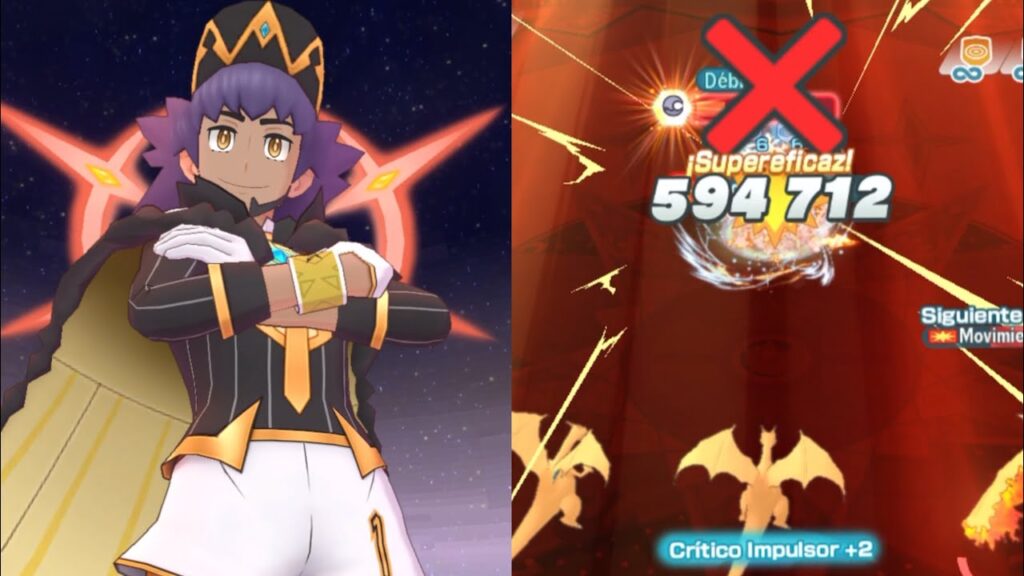 Showcase Lionel (Architraje) y Charizard 3/5 EXR -Pokemon Masters EX-