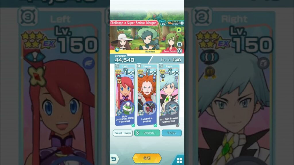 Ultimate Battle Versus Morgan (Lysandre, Anniversary Skyla, Arc Suit Steven) Pokemon Masters EX