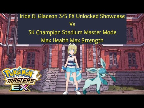 Irida And Glaceon 3/5 EX Unlocked Showcase. Pokemon Masters EX.