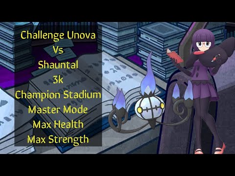 Challenge Unova Vs Shauntal  Champion Stadium Master Mode. Pokemon Masters EX.