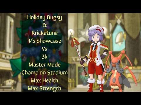 Holiday Bugsy & Kricketune 1/5 Showcase.  Pokemon Masters EX.