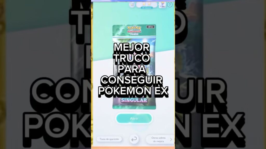 El MEJOR TRUCO PARA CONSEGUIR POKEMON EX | POKEMON TGC POCKET #pokemon #pokemontgc
