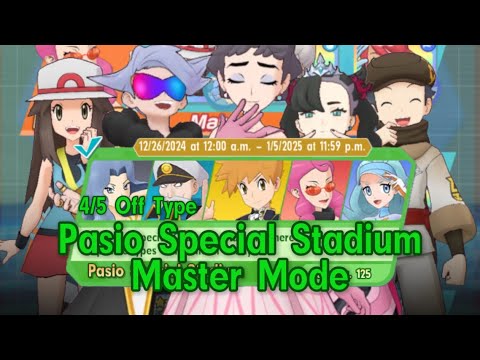 4/5 Off Type Pasio Special Stadium Master Mode - Pokemon Masters EX