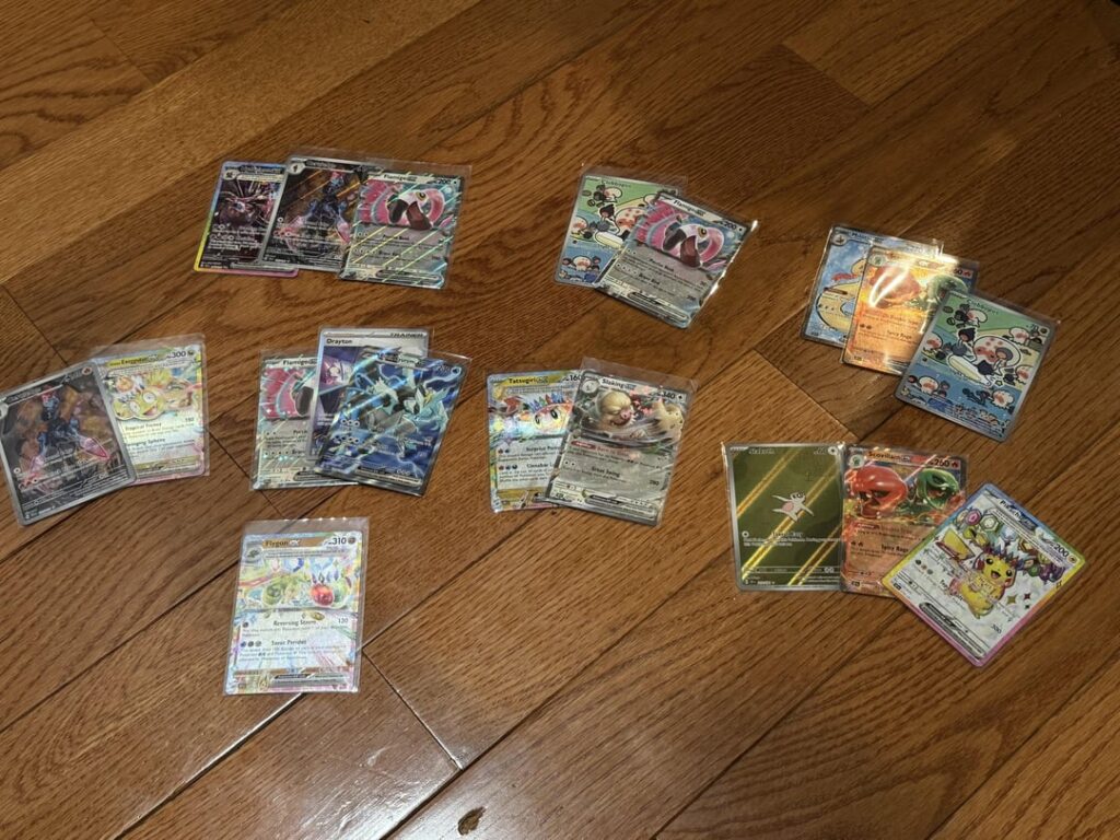 Pulls from 7 booster bundles from Target!