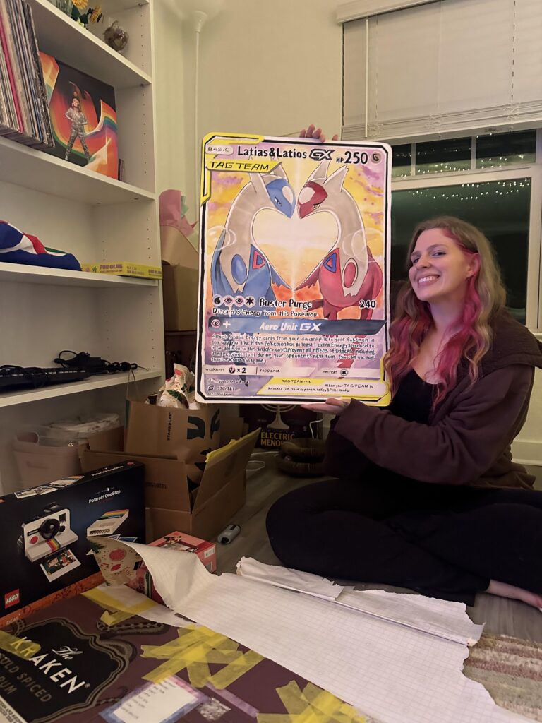 Girlfriend painted Latios & Latias as a Christmas gift for me