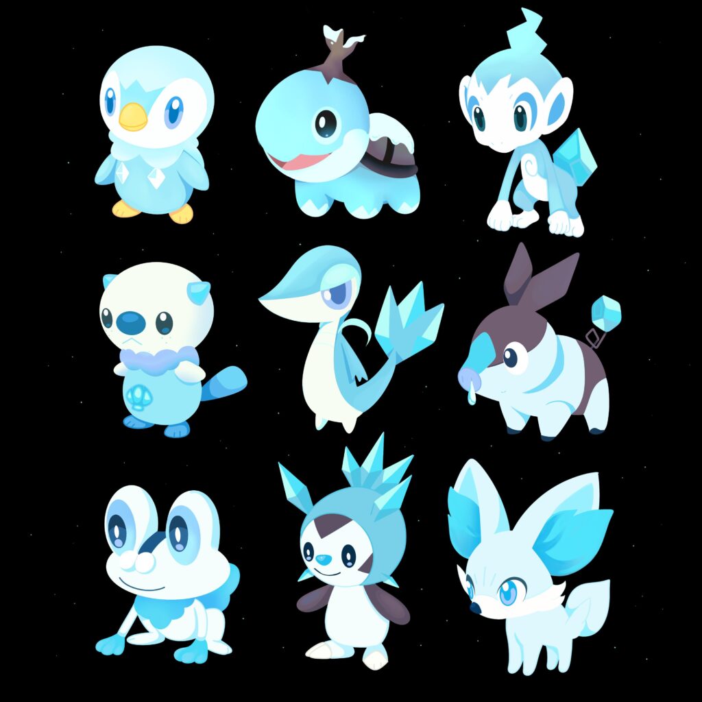 Winter Themed Starter Designs Gen 4-6 ❄️✨
