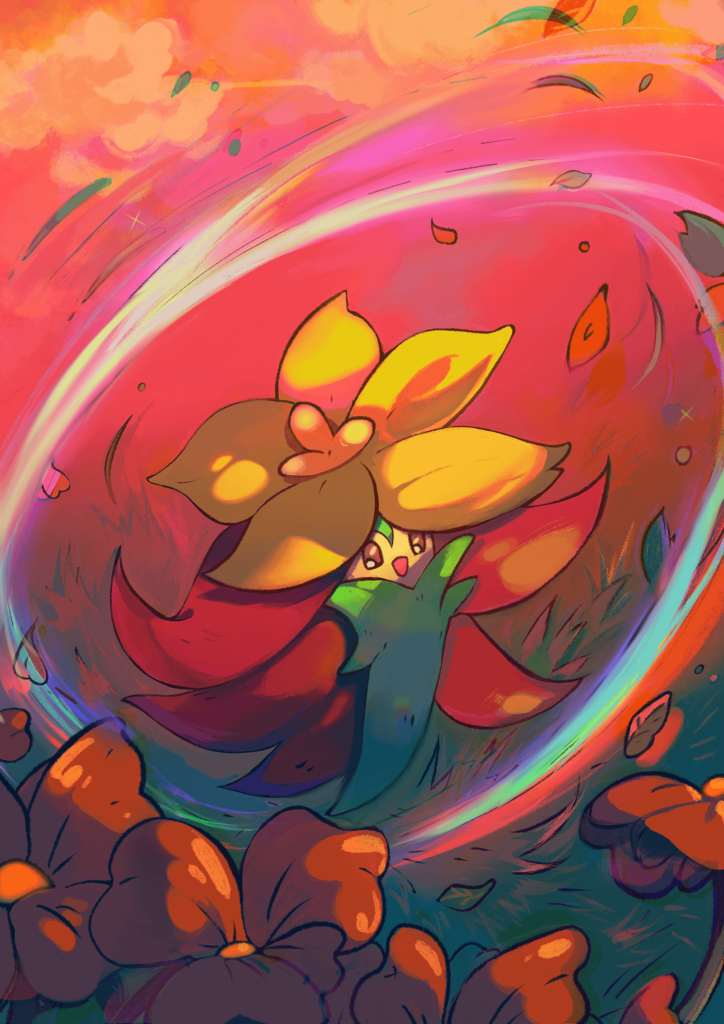 Day 2 of practicing to be a TCG artist 🌸🌼