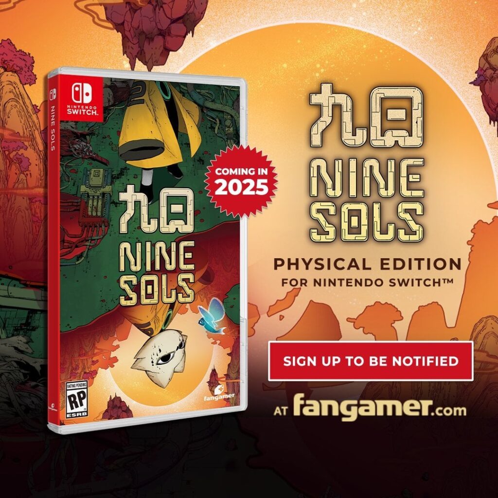 Red Candle Games: "🎉 We are thrilled to announce our partnership with Fangamer to release the physical edition of Nine Sols for the Nintendo Switch! 🎮✨ Please note that Fangamer is currently the exclusive retailer for the Nintendo Switch physical copy. 🛒 Stay tuned for our latest updates! 🔔"
