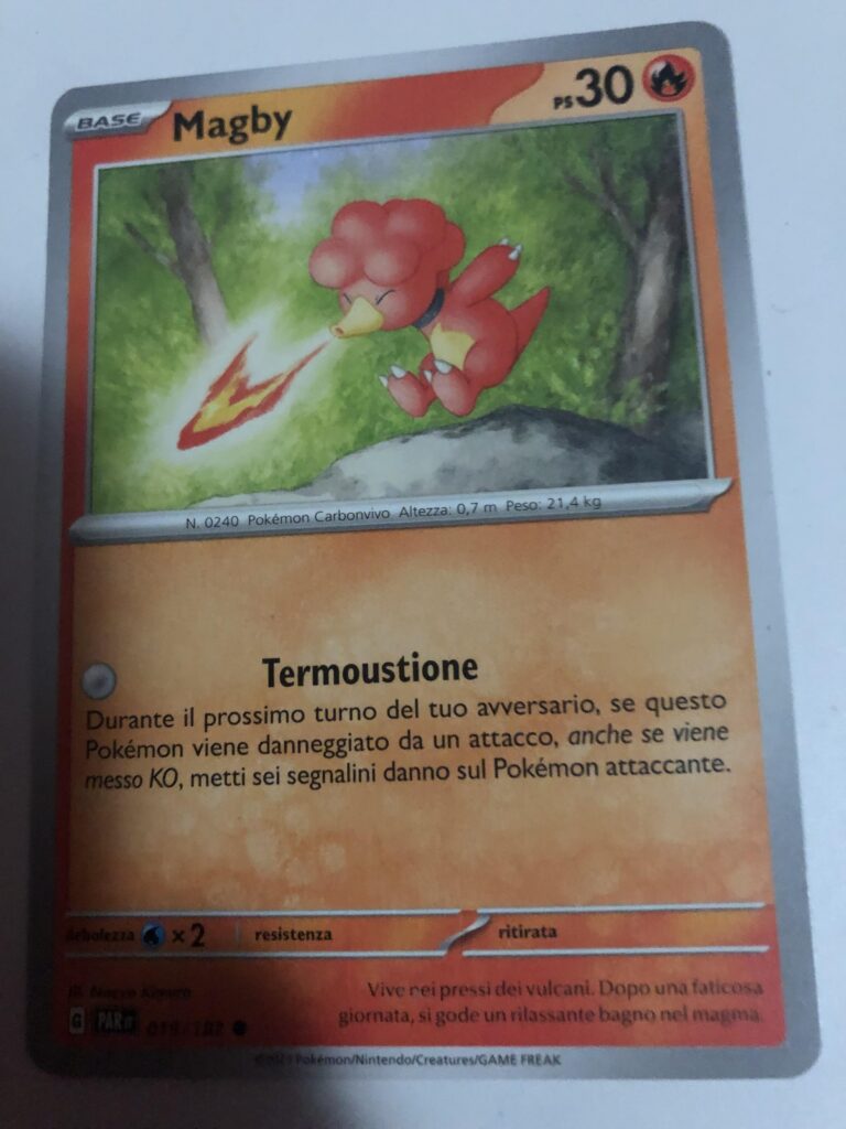 Energy misprint Magby card