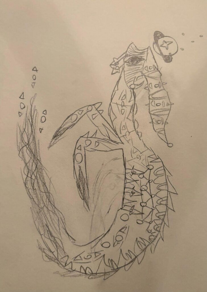 Origin Arceus - sorry it looks so bad Im gonna trace it on digital