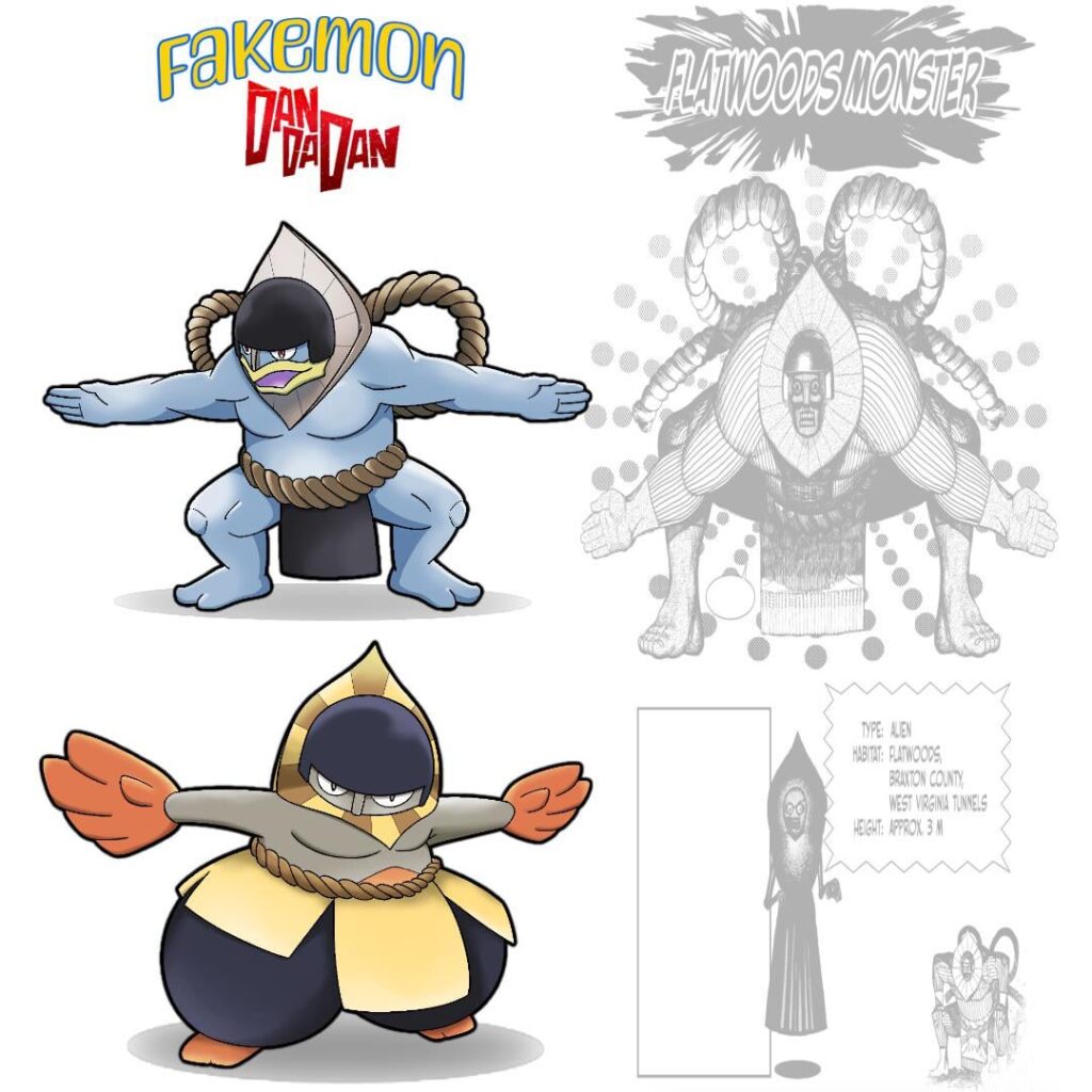 Drawing Flatwood Alien as Fakemon