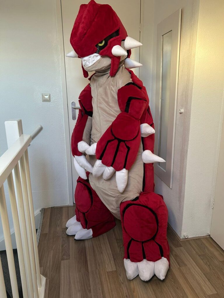 My Groudon costume I made from scratch for a convention!
