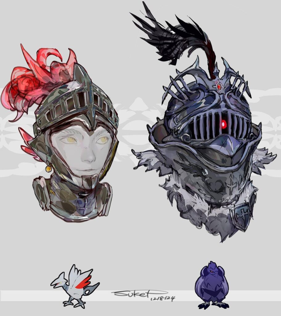 I made some Pokémon inspired headgears! [OC]