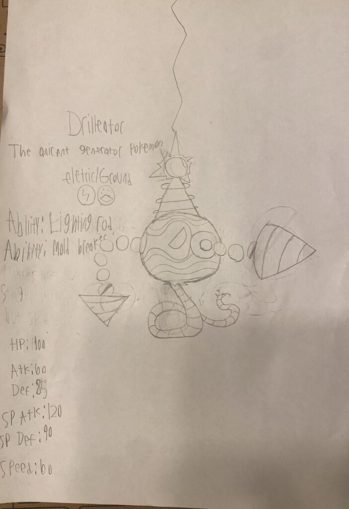 Had this fakemon idea when I was like 7 I think, popped inside of my head and I wanted to draw it