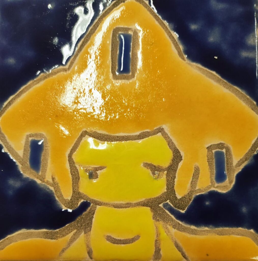 We had to make tiles at school for a project, I made Jirachi