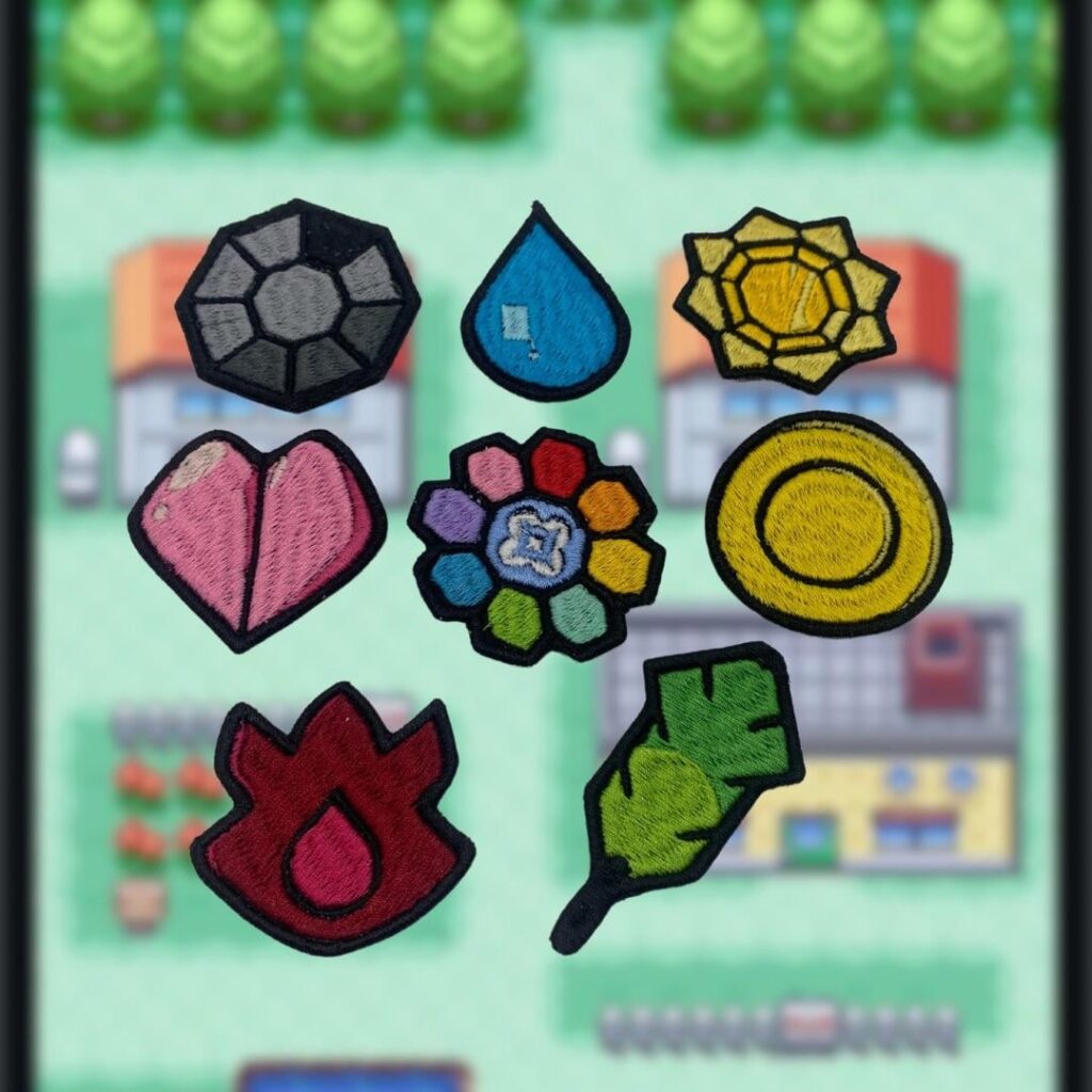 Pokemon Kanto Gym Badges us