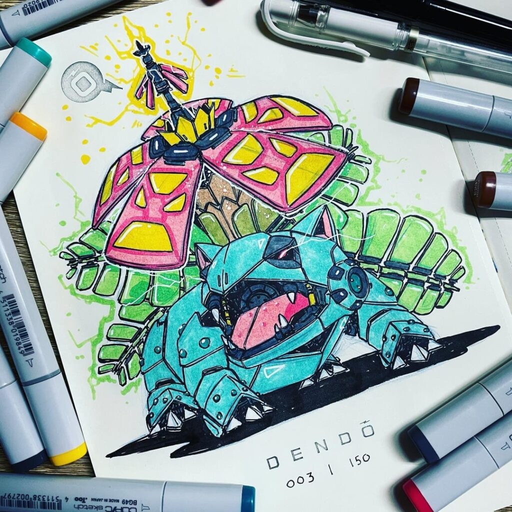 Gen 1-Bulbasaur mech line  (OC)