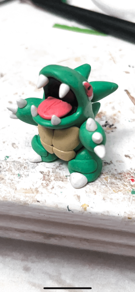 Clay model of the scrapped Gen 1 Pokemon Gyaōn [OC]