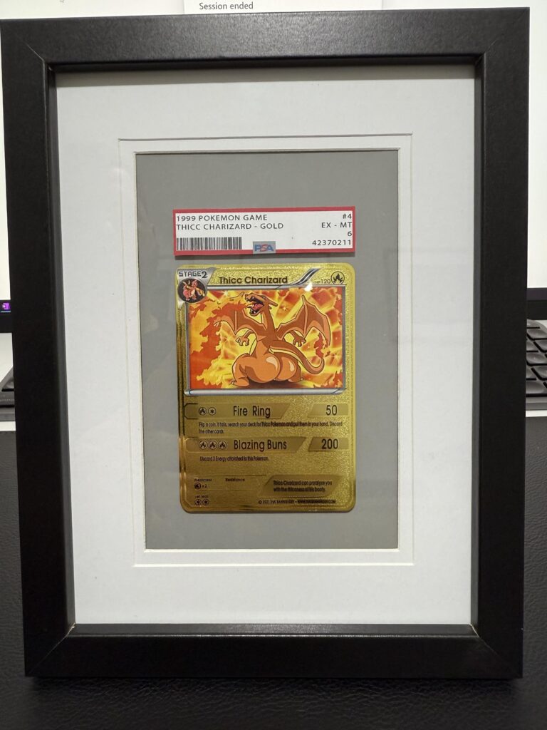 My mate loves collecting Pokémon cards. So I made him something a little bit unique for Christmas.