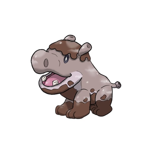 Here are my first two real attempts at drawing fakemon in sugi style, hippo was made a day ago shark almost 2 weeks ago