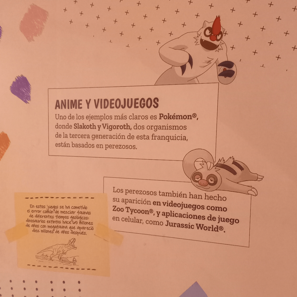 A paleontology museum in Guadalajara has some photos of my boys Slakoth and Vigoroth on the Sloth aisle