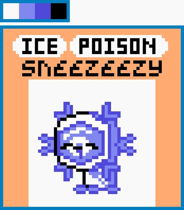 My fan made pokemon in gen 2 style
