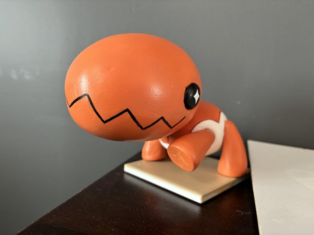 [OC] I made a Trapinch out of clay ❤️