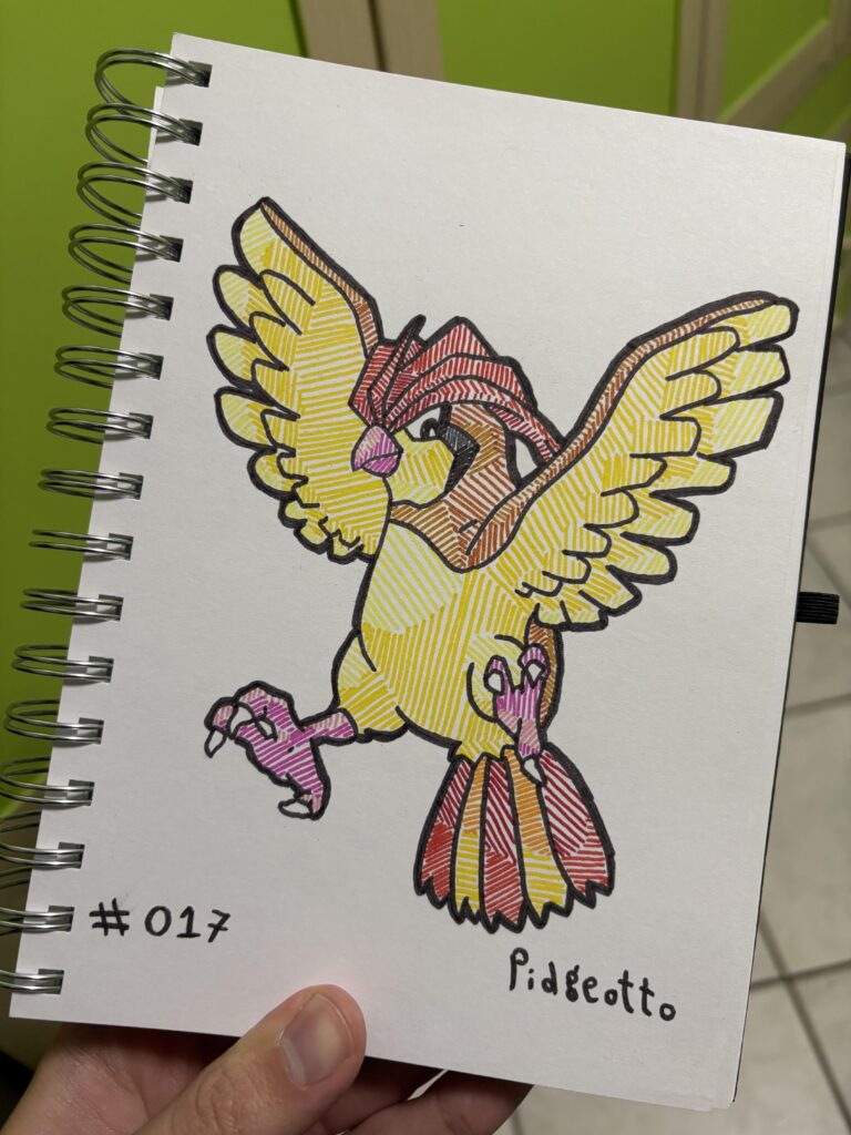 #017 Pidgeotto - Kanto Pokédex (OC)