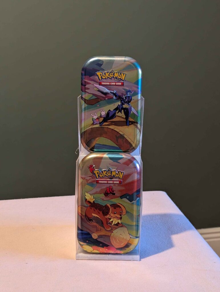 couldnt find a good way to display my tins so made a 3d print