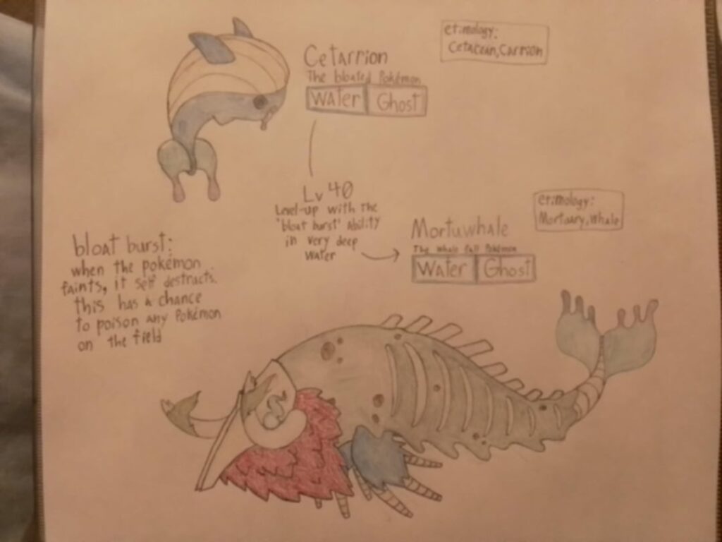 Pokémon based on whale falls