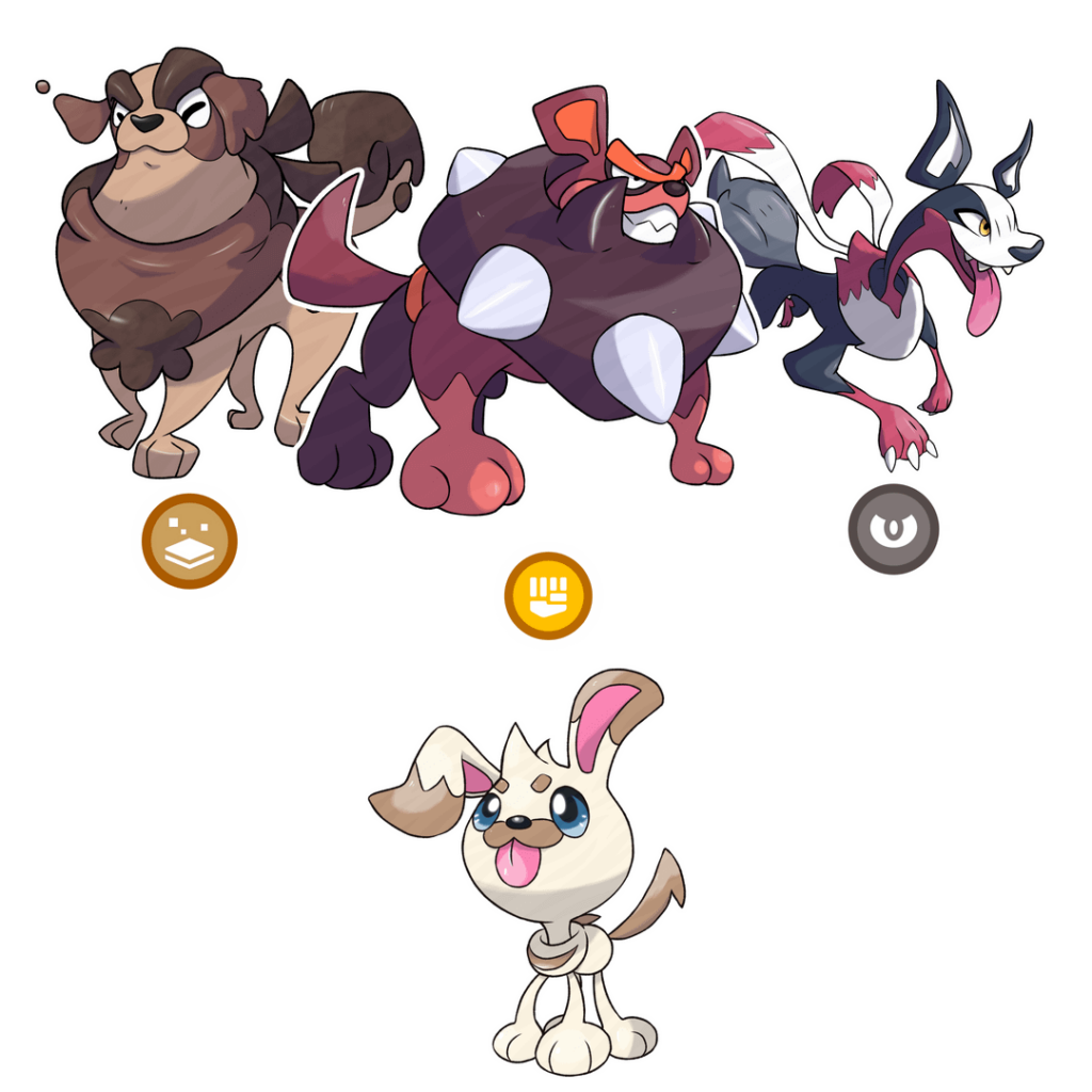 Which would you evolve Kinnin?Shepgrark - Normal/Ground Sniffark - Normal/Dark / Brawlark - Normal/Fight