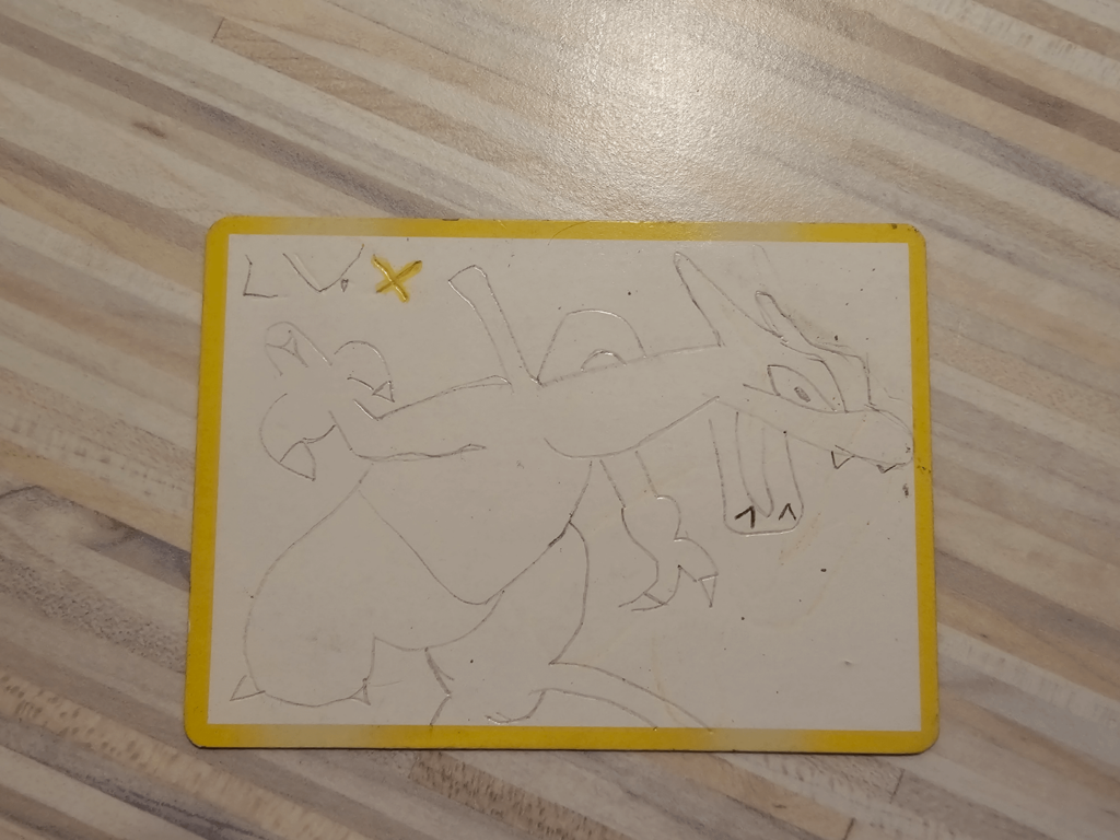 Just found a charizard card that my grandma drew on blank card when I was little.