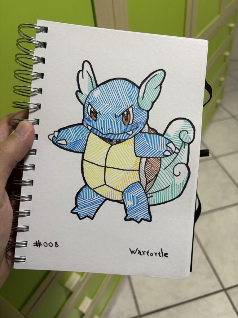 #008 Wartortle - Kanto Pokédex (OC)