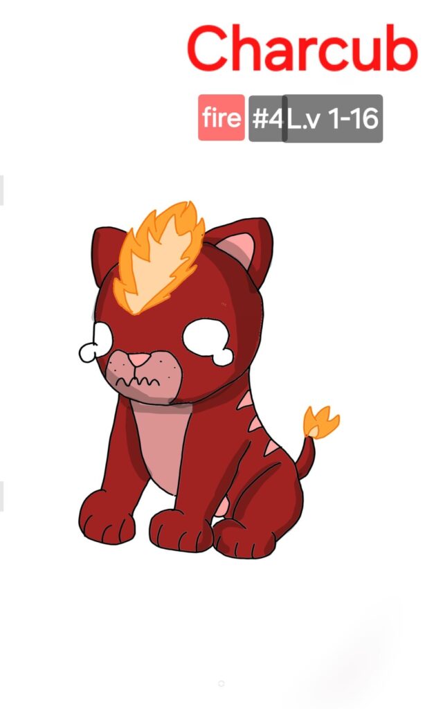 Meet the fire type starter of my reogane!