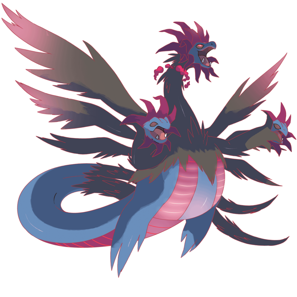10 Years Later, in Alola, Power Spots have begun to form! As a result, new Gigantamax forms have been discovered! Introducing G-Max Hydreigon!