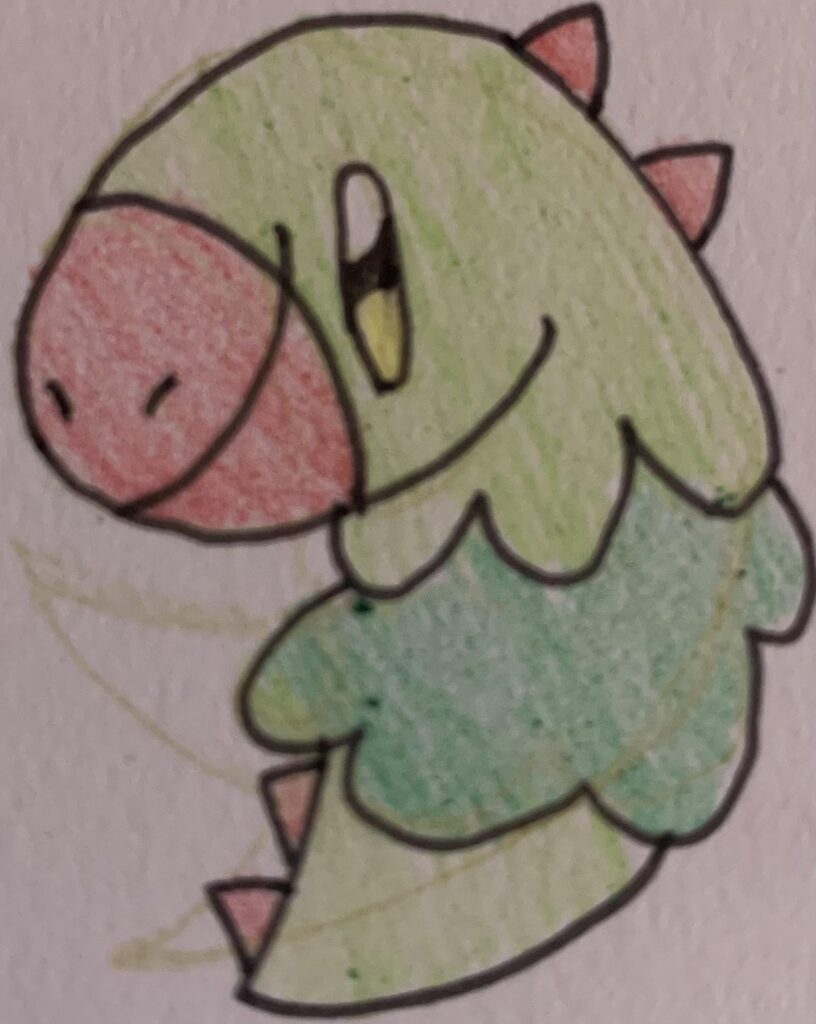 Challenge: create an evolved stage for my Fakemon! (Info in comments)