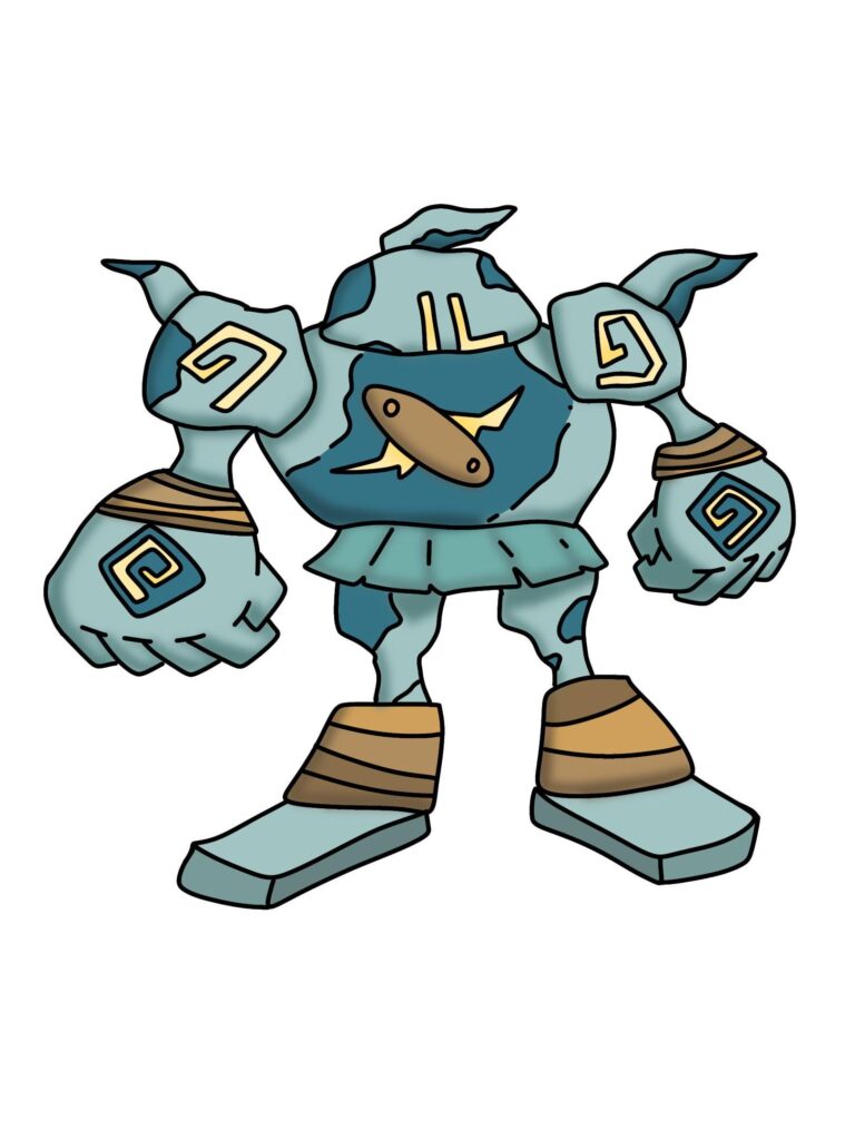 My boy Golurk in my style