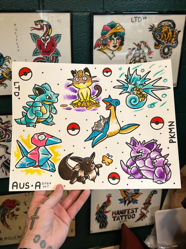 Pokemon flash sheet based on GEN 1 TCG