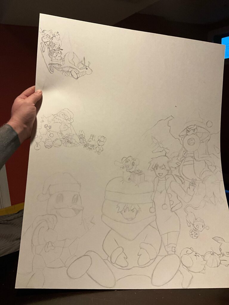 Unfinished drawing I’m stumped on what to add next