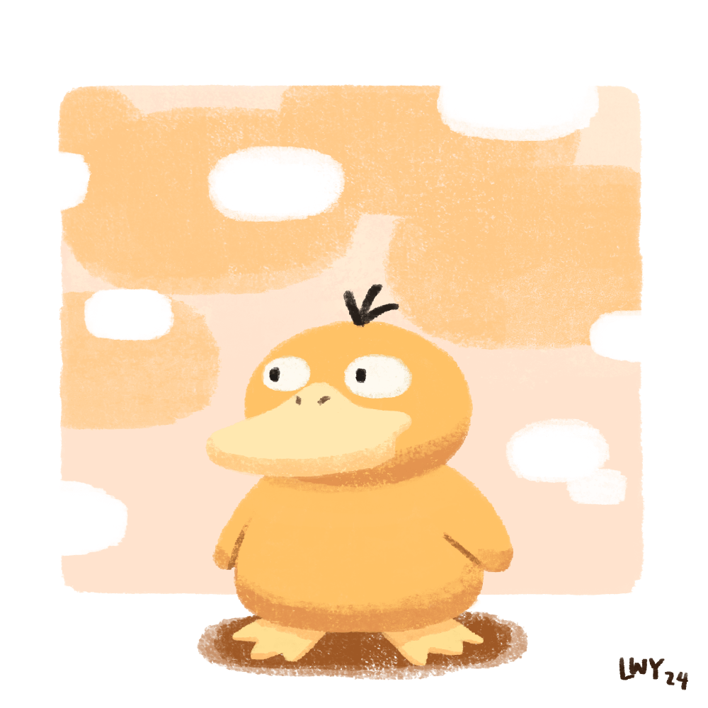 [OC] Psyduck fanart