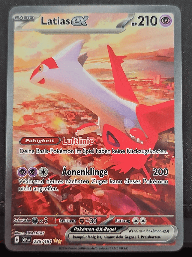 Question regarding this Latias from Surging Sparks.