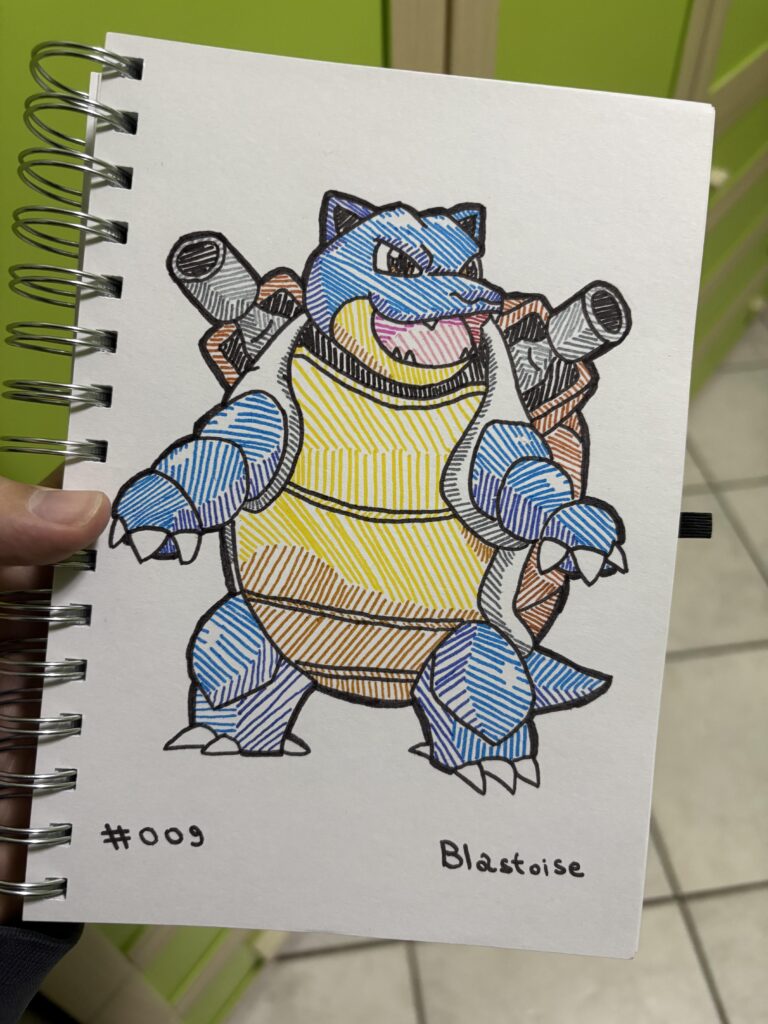 #009 Blastoise - Kanto Pokédex (OC)
