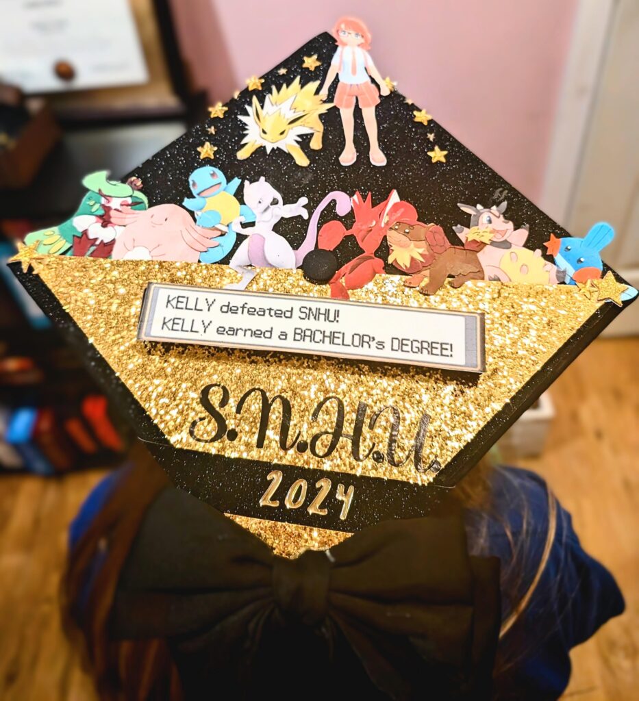 I graduated from college last weekend. This was my cap!
