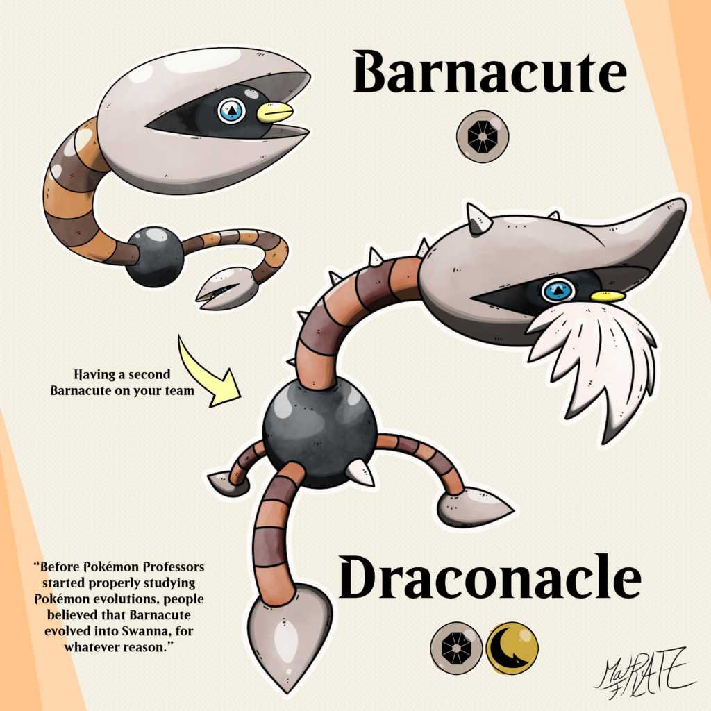 Goose Barnacle Fakemon (because Binacle is such a fan-favourite Pokémon)