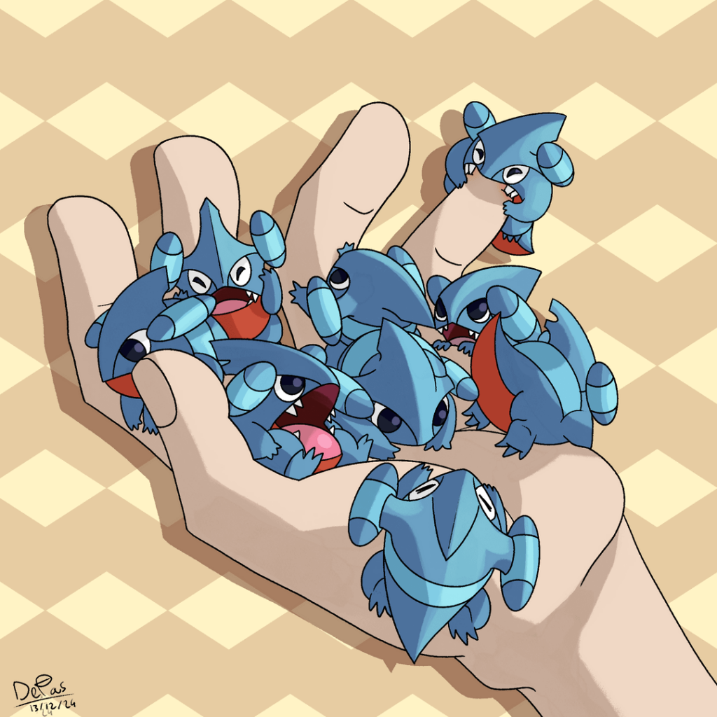 A handful of gibles ( I had the idea by holding my gible figure ) OC