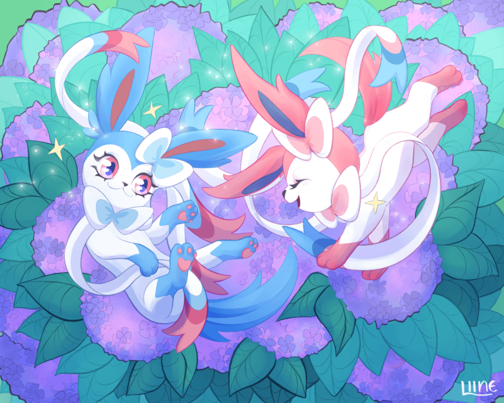 Sylveon 🩵🩷 a super cute commission that I loved doing