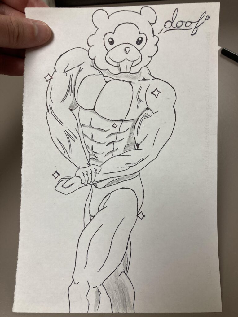 We’ve all been bored at work before. I present: Buffdoof