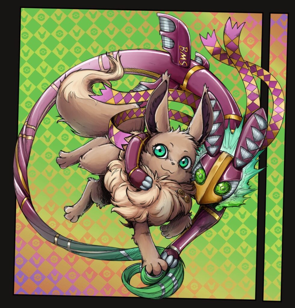 Ghost type Eevee as a stand user